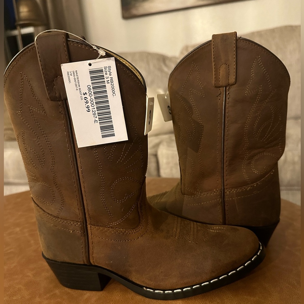 Girls cowboy boots NWT, boys cowboy boots NWT, girls cowgirl boots, brown